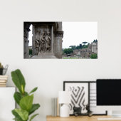Roman Ruins Eingang in Rom Italien Poster (Heimbüro)