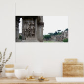 Roman Ruins Eingang in Rom Italien Poster (Küche)