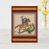Roman Saint George und der Drache Karte (Gelbe Blume)