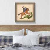 Roman Saint George und der Drache Leinwanddruck (Insitu (Schlafzimmer))
