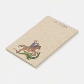 Roman Saint George und der Drache Post-it Klebezettel (angewinkelt)