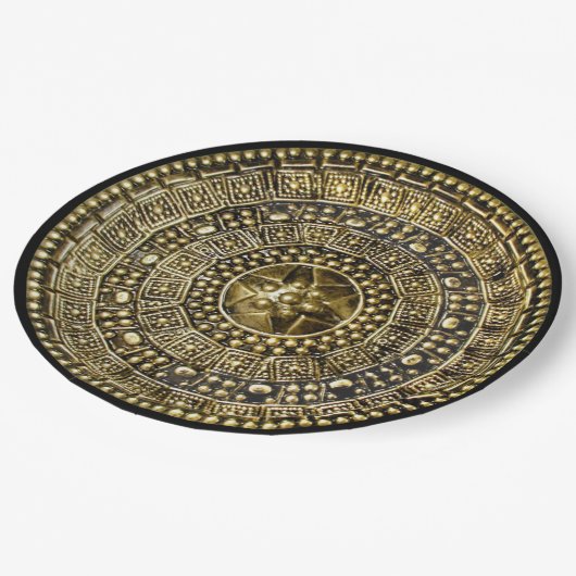 Roman Shield Pappteller (Schrägansicht)