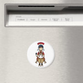 Roman Soldier & Horse Magnet (In Situ (Geschirrspüler))