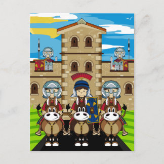 Roman Soldiers Guarding Tower Fort Postkarte