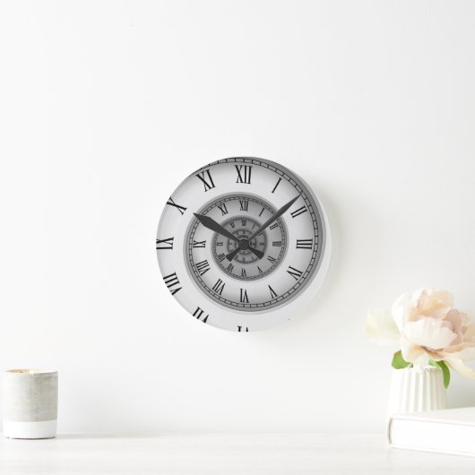 Roman Spiral 121 Runde Wanduhr (Zuhause)