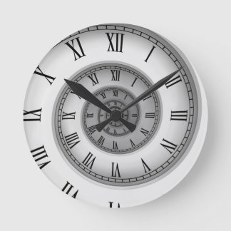 Roman Spiral 121 Runde Wanduhr