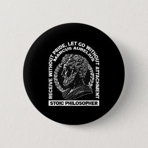 Roman Stoic Philosophy Marcus Aurelius Latin Quote Button