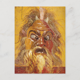 Roman Theatermaske Postkarte