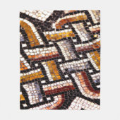 Roman Tile Mosaic Fleecedecke (Vorderseite)