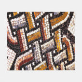 Roman Tile Mosaic Fleecedecke (Vorderseite (Horizontal))