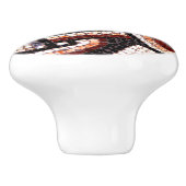 Roman Tile Mosaic Keramikknauf (Seitenansicht)