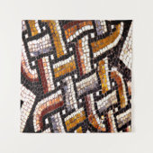 Roman Tile Mosaic Wandteppich (Vorderseite (Horizontal))