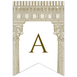 Roman Toga Party mit eleganten Tempelsäulen Wimpelkette