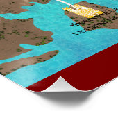 Roman & Viking London Poster (Ecke)