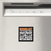Romanautor, ich versuche, Dinge lustig Zitat Schri Magnet (In Situ (Geschirrspüler))