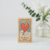 Romanautor-Tarotkarten-Illustration Visitenkarte (Stehend Vorderseite)