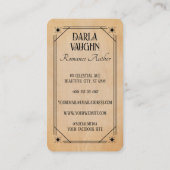 Romanautor-Tarotkarten-Illustration Visitenkarte (Rückseite)