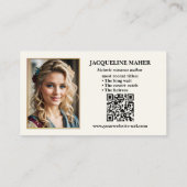 Romance Author Book Cover Foto Visitenkarte (Rückseite)