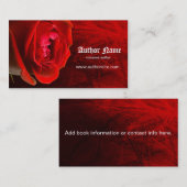 Romance Author Business Card Visitenkarte (Vorne/Hinten)