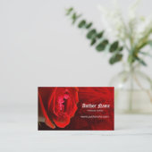 Romance Author Business Card Visitenkarte (Stehend Vorderseite)