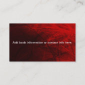 Romance Author Business Card Visitenkarte (Rückseite)