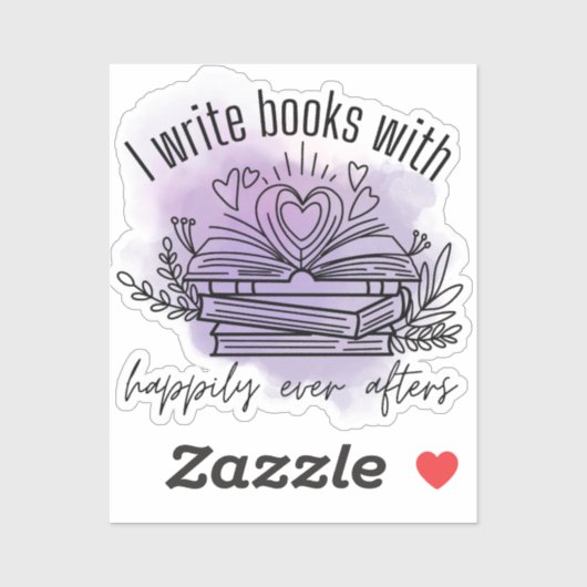 Romance Author Sticker (Blatt)