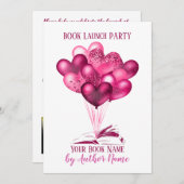Romance Book Launch Party Einladung (Vorne/Hinten)