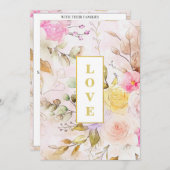 *~ Romance Bow AR26 Blume QR UAWG Wedding Invita Einladung (Vorne/Hinten)