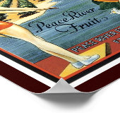 Romance Brand Peace River Fruit Poster (Ecke)