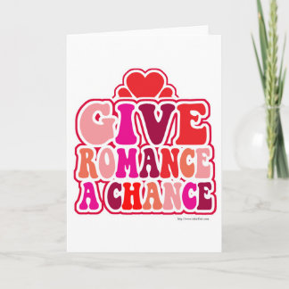 Romance braucht Chance Spaß Valentines Feiertagskarte