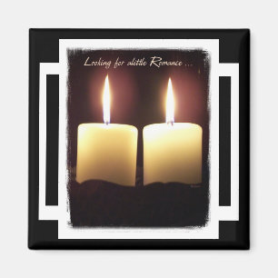 Romance Candle Foto Magnet