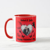 Romance Cute Red Heart Cupid Photo Valentines Day Tasse (Links)