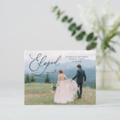 Romance Eloped Postcard Ankündigungspostkarte (Stehend Vorderseite)