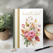 Romance Fall Bouquet Spiral Foto Notebook Notizblock