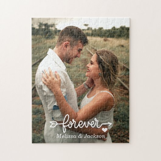 Romance Forever Love Couple Foto Valentine Puzzle (Vertikal)