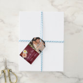 Romance in Bloom Wedding Save the Date Geschenkanhänger (Mit Garn)