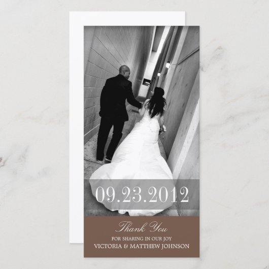 ROMANCE IN BROWN | DANKE, DASS DU KARTE (Vorne/Hinten)