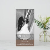 ROMANCE IN BROWN | DANKE, DASS DU KARTE (Stehend Vorderseite)