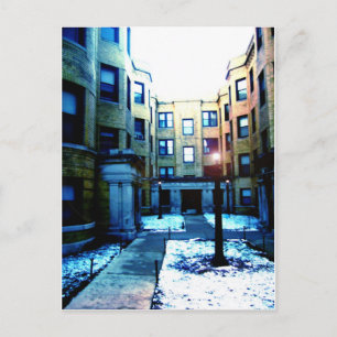 Romance in Chicago von Rossouw Postkarte