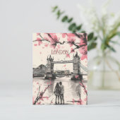 Romance in London Postkarte (Stehend Vorderseite)