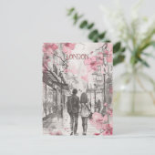 Romance in London Postkarte (Stehend Vorderseite)