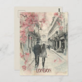 Romance in London Postkarte (Vorne/Hinten)