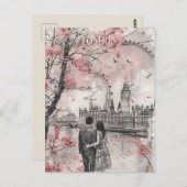 Romance in London Postkarte (Vorne/Hinten)