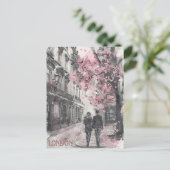 Romance in London Postkarte (Stehend Vorderseite)