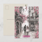 Romance in London Postkarte (Vorne/Hinten)