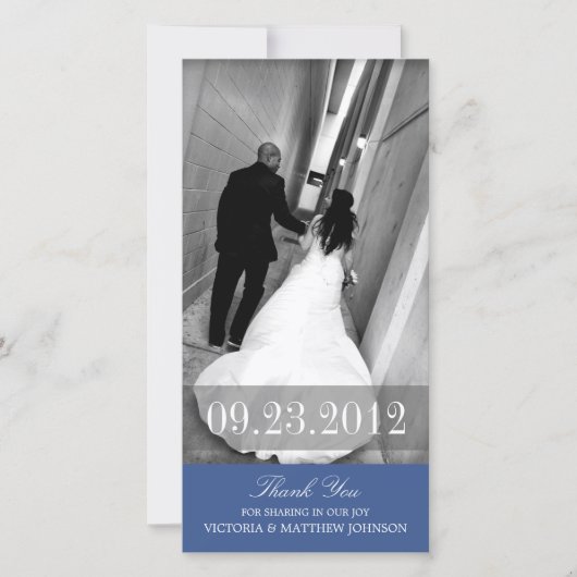 ROMANCE IN NAVY BLUE | DANKE, DASS DU KARTE (Vorderseite)