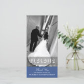 ROMANCE IN NAVY BLUE | DANKE, DASS DU KARTE (Stehend Vorderseite)