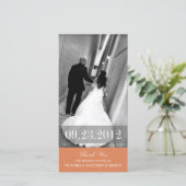 ROMANCE IN ORANGE | DANKE, DASS DU KARTE (Stehend Vorderseite)
