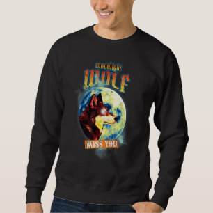Romance Lone Romantischer Wolf Liebe Wilderness Sweatshirt
