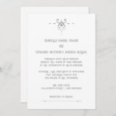 Romance Lovely Bella und Edward Wedding Einladung (Vorne/Hinten)